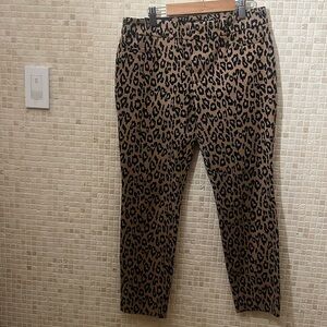 Banana Republic Modern Sloan 4P Bi Stretch Animal Print Pants